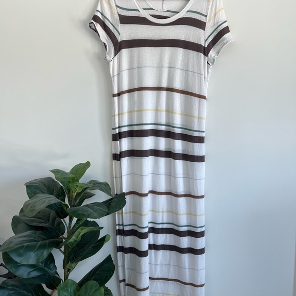 Free People Other - FREE PEOPLE Too Legit striped maxi tee dress tunic size large